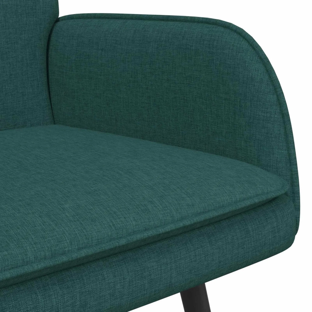 Divano a 2 Posti Verde Scuro 115 x 61 x 87 cm Tessuto 42028907