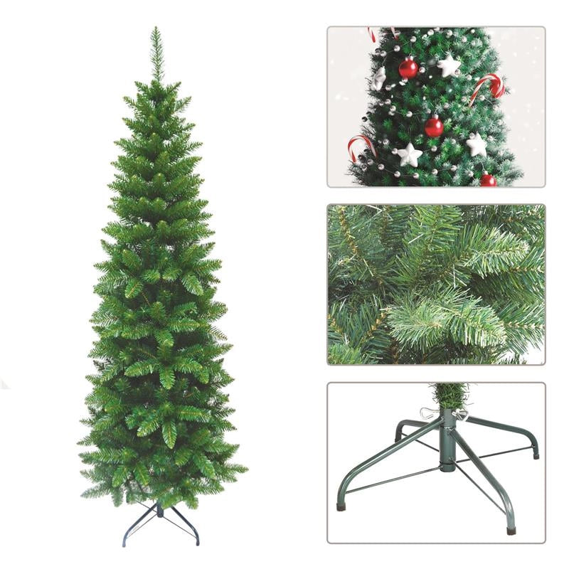 MAURY'S ALBERO DI NATALE EXTRA SLIM 180 CM VERDE