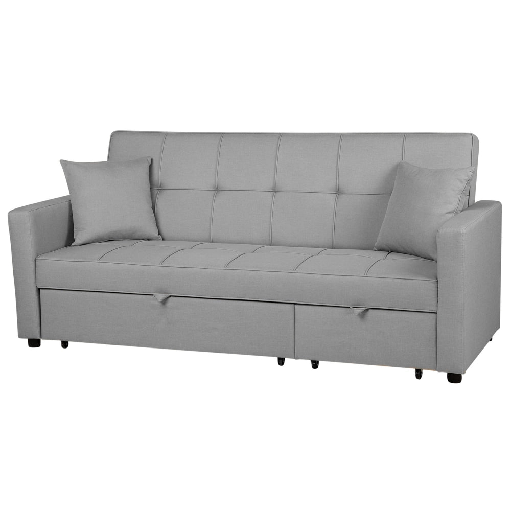 Divano Letto Grigio Funzione Dormito Moderno Imbottito soggiorno