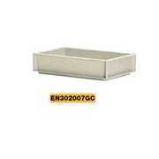 Contenitore industriale 30x20 x 7 h cm grigio ad uso alimentare