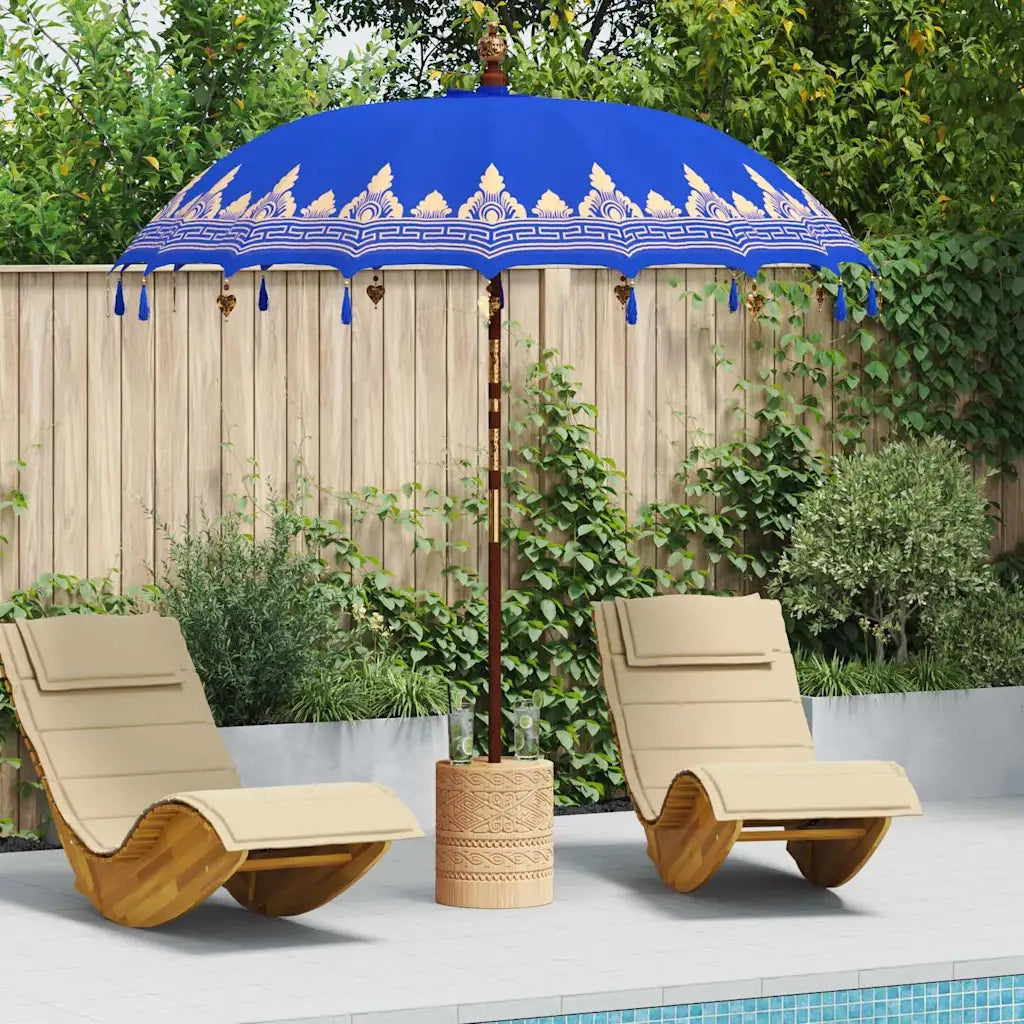 Parasol-Ombrellone da giardino Balinese Blu 215 x 215 x 260 cm