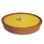 Candela profumata alla citronella in terracotta per uso esterno Ø 18 cm h 3,5 cm