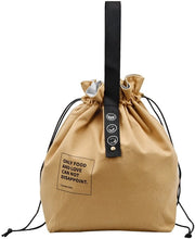 Borsa picnic 9L, borsa bento, borsa riutilizzabile in tessuto, borsa con contenitori isolati bento, borsa per lavoro, scuola e viaggio (marrone)
