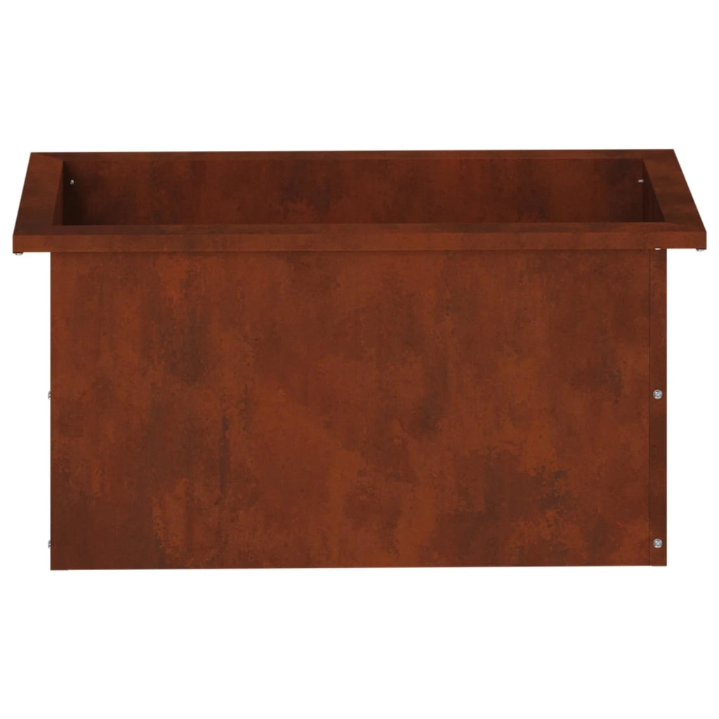 Fioriera da giardino con LED Ruggine 30 x 60 x 30 cm 8008096