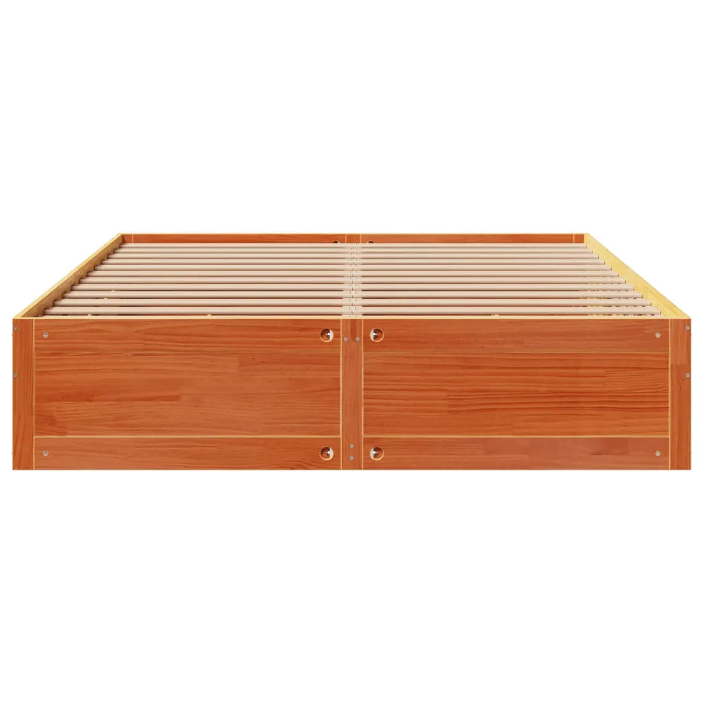 Giroletto senza Materasso con Cassetti Marrone Cera 180x200Pino
