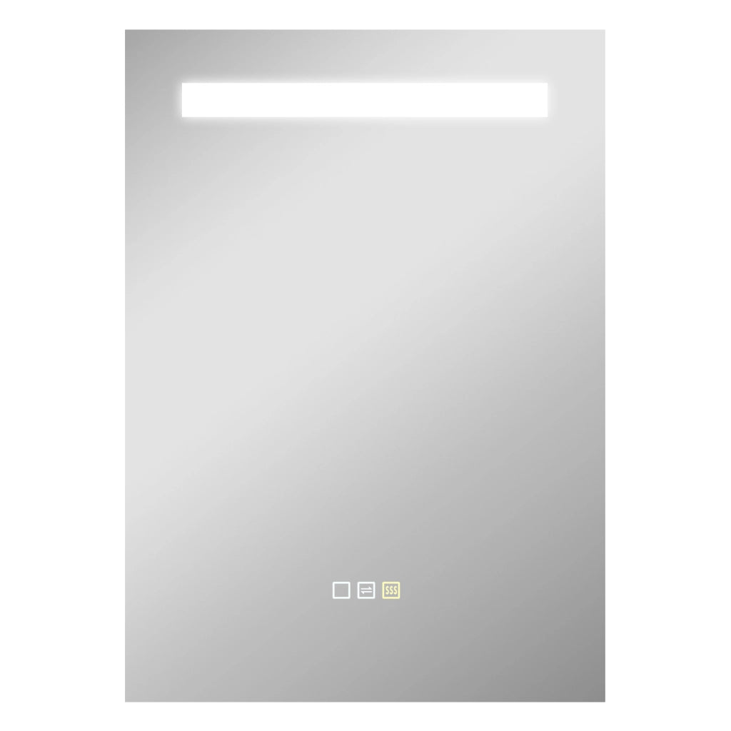Specchio da Bagno con Luce LED 70x50 cm Antivaho 3 Colori ¨C zephmum ¨C Bianco
