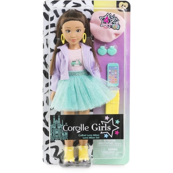 Bambola Fashion - COROLLE - Luna Fashion Week Paris - 28 cm - 4 accessori - Profumo di vaniglia - Dai 4 anni in su