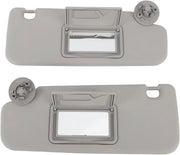 Ombrello per Auto - Visore di Sole Grigio con Specchio per Trucco - 1 Paio per Chevy Sonic Aveo 2012-2016 - Eccellente Protezione Solare e Facile da Installare