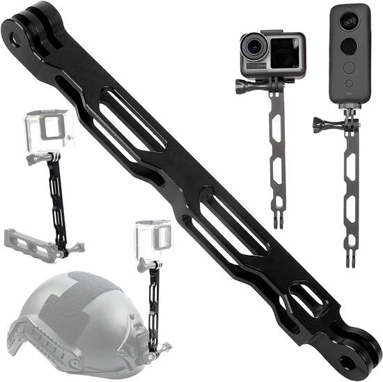 Braccio di Estensione in Alluminio Montaggio per Montaggio Helm per Azione Montaggio per Azioni - Compatibile con Hero 8/7/6/5/4/3 - Accessorio Migliorato per Azione