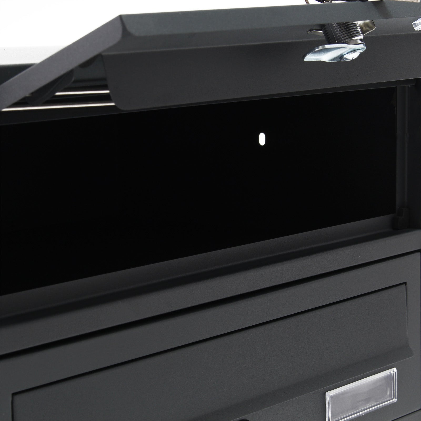 Cassetta postale condominiale autoportante 5 posti, 1 modulo, antracite 556 x 270 x 1500 mm