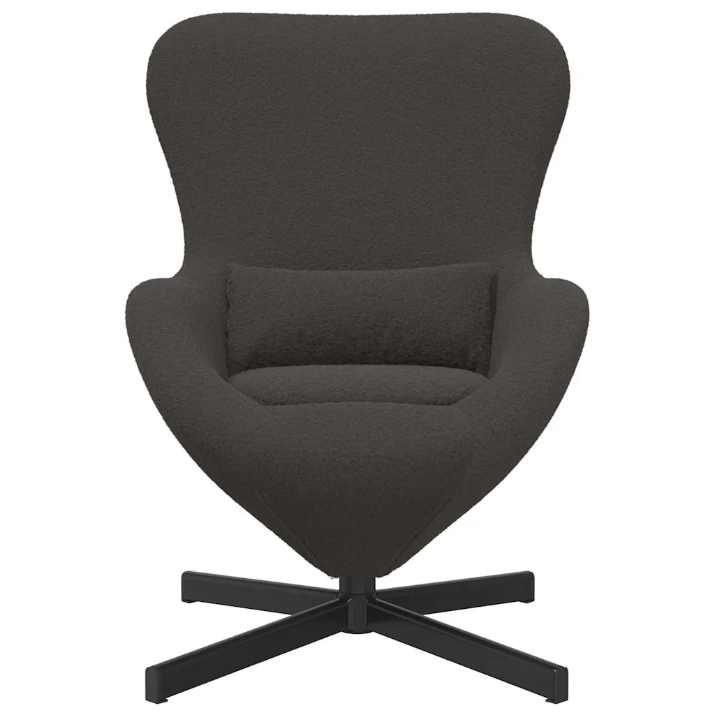 Divano Sedia-Poltrona uovo Grigio scuro 63 x 73 x 90 cm Tessuto 837996