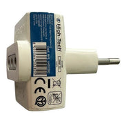 HIGH-TECH ADATTATORE TRIPLO BIANCO SPINA 10A 2P+T 3 MATERIALE ELETTRICO