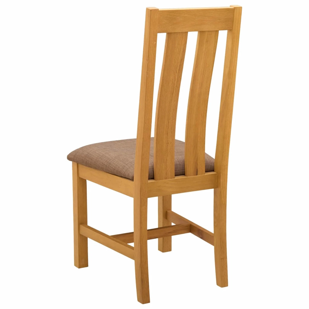 Sedia da pranzo 2 pcs Legno di Quercia Massello Grigio 42039158