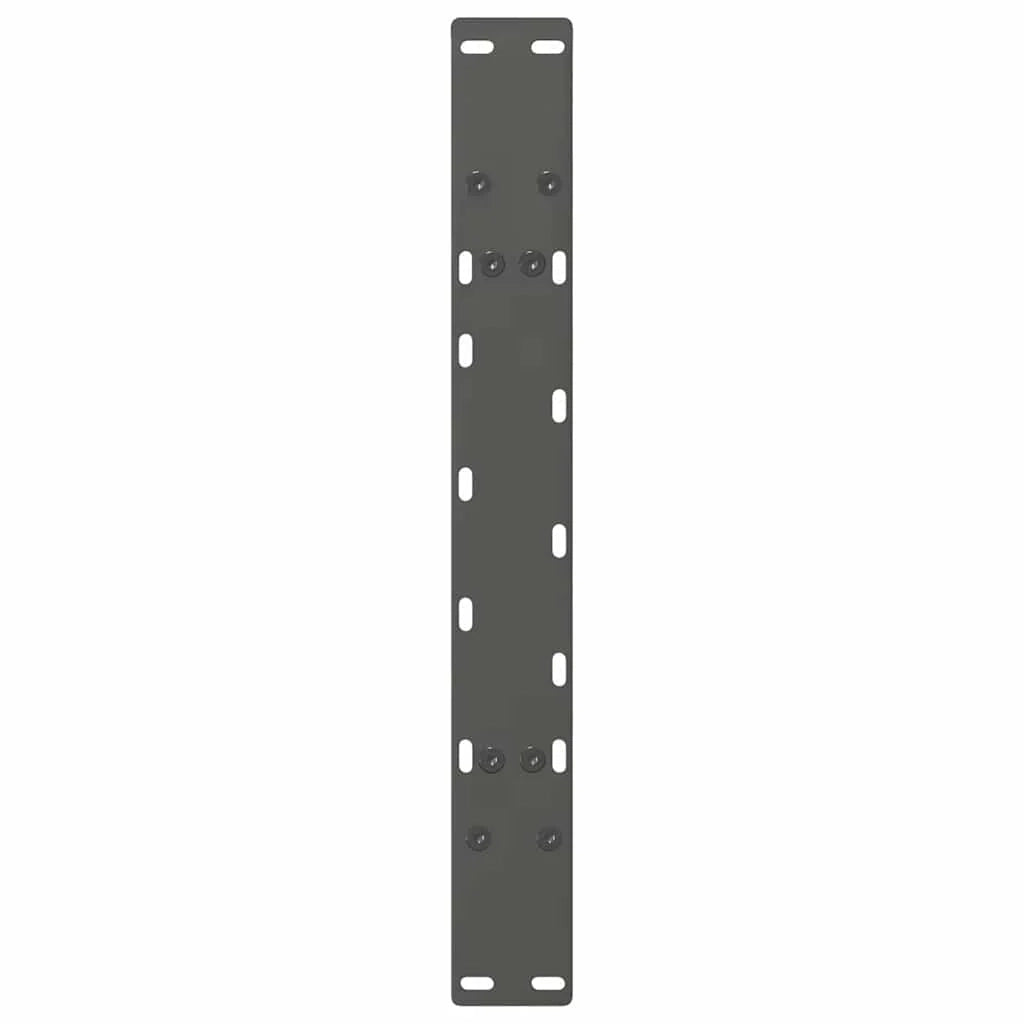 Set di 2 gambe per tavolino da caffè a forma di A 70 x 42 x 43 cm con piedini regolabili design moderno acciaio antracite 02_0057121