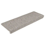Tappeti Autoadesivi Scale Aspetto Sisal 15 pz | Gradini per Scale 65x21x4cm Argento
