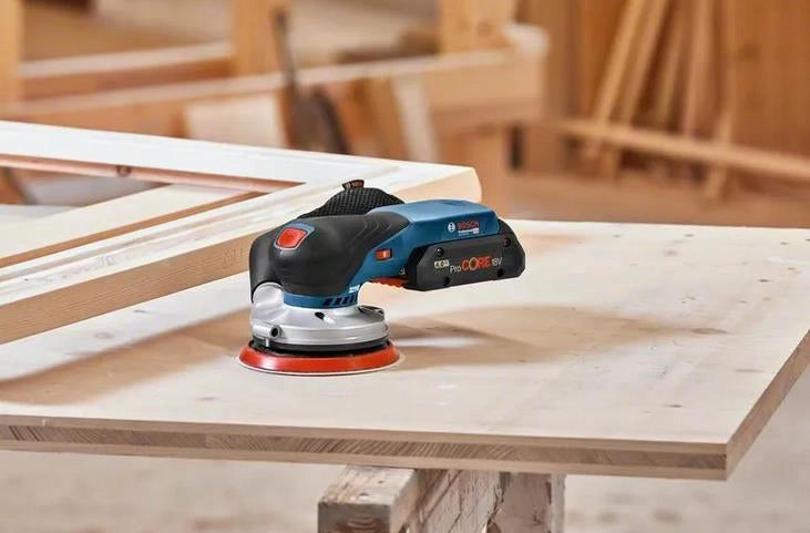 Bosch GEX 18V-125 Professional Levigatrice orbitale casuale 10000 Giri/min 20000 OPM Nero, Blu, Grigio, Rosso