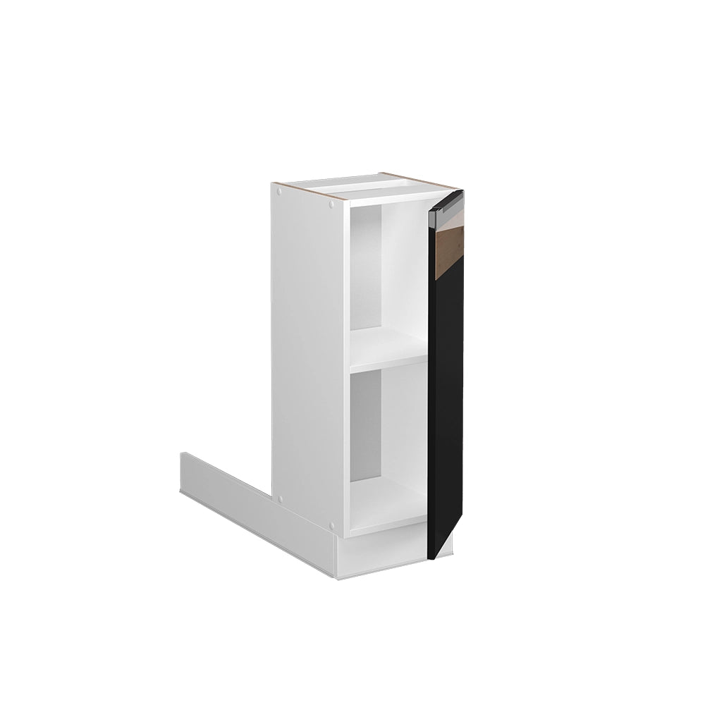 Vicco Isola cucina Rovere nero lucido 30 cm Senza piano di lavoro