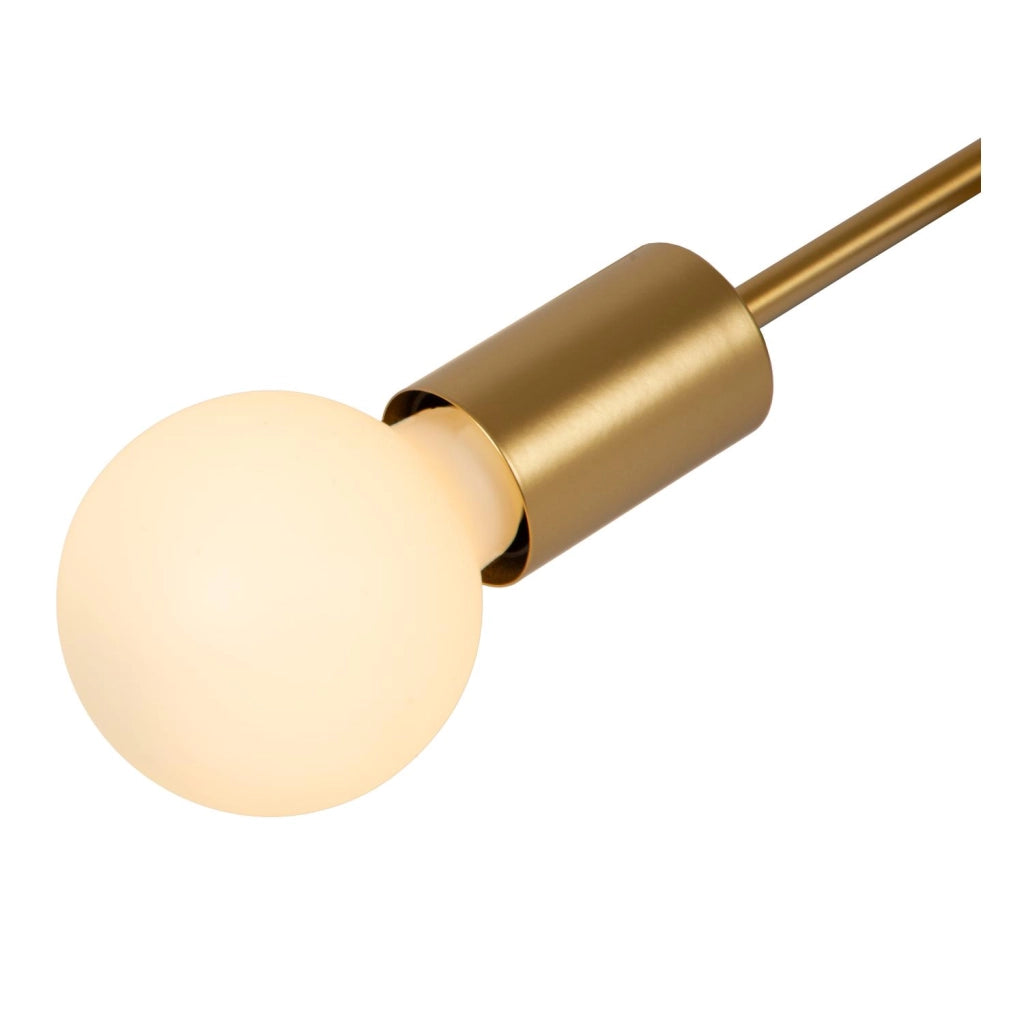 Plafoniera vintage oro opaco Lester 4xE27 40W Lucide