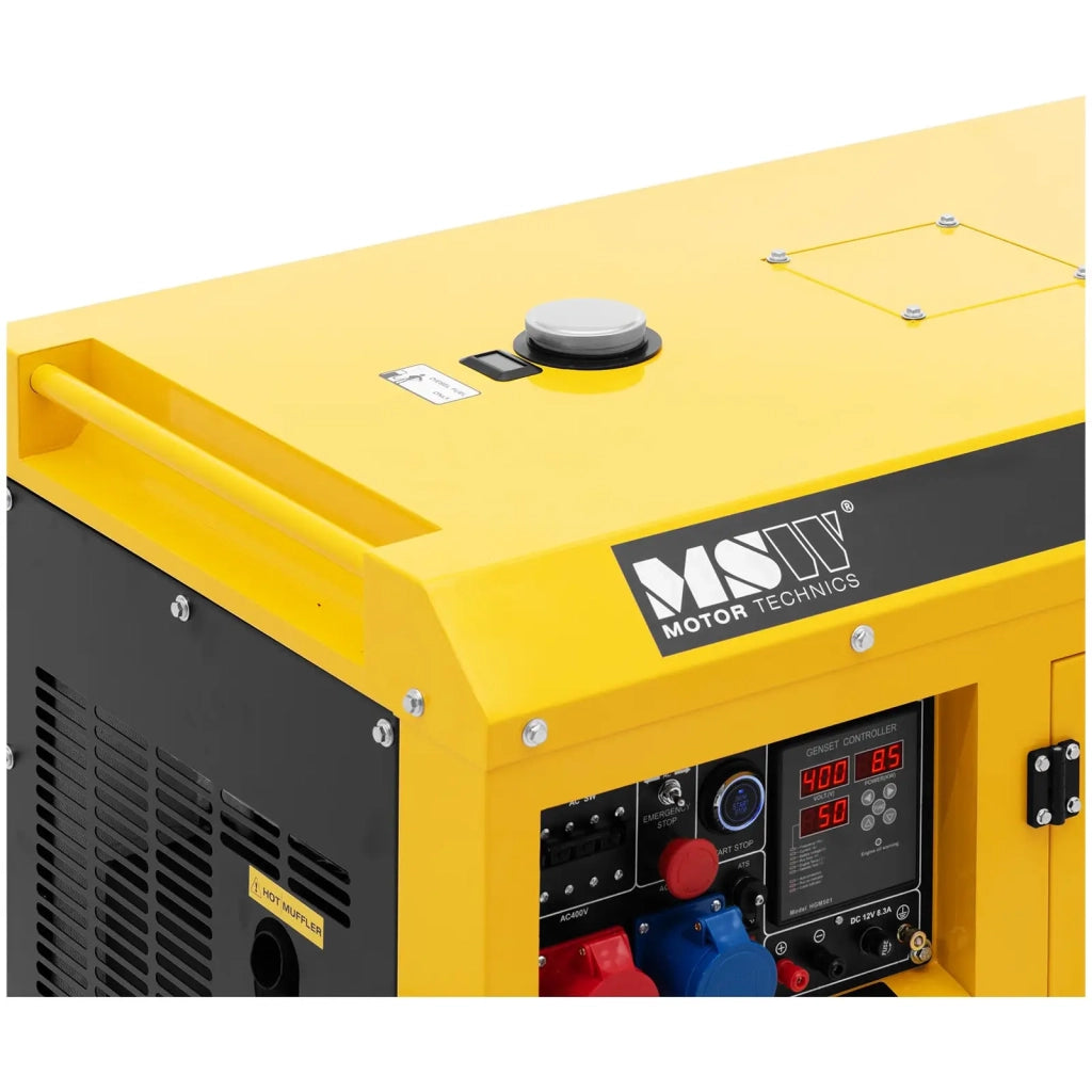 Generatore diesel da 7220/8500 watt serbatoio da 30 litri 240/400 volt mobile AVR Euro 5 lega di alluminio 14_0009126