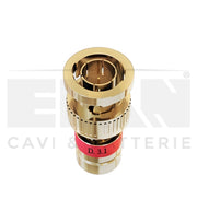 CONNETTORE BNC DORATO A COMPRESSIONE PER MCX-RG179 HD 3.1MM ELAN 408060C 20PZ