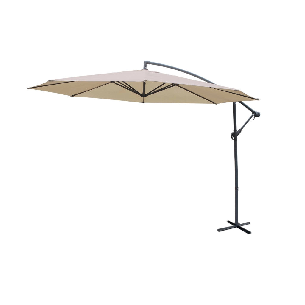 Ombrellone rotondo eccentrico, ø3,5m, beige