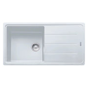 Lavello 1 vasca Franke Boston BFG61197 gocciolatoio reversibile 97x50 cm. bianco