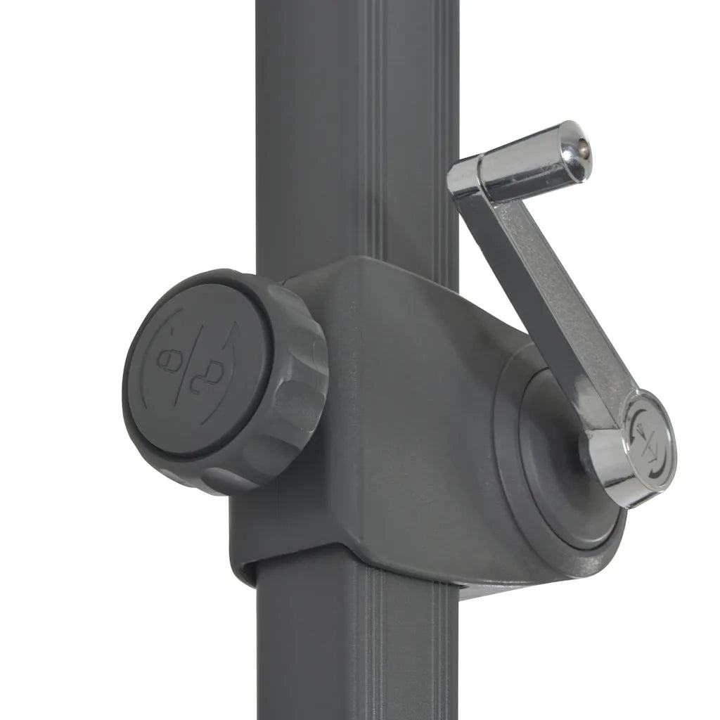 Ombrellone da giardino-Parasole da Giardino con Base Portatile Antracite
