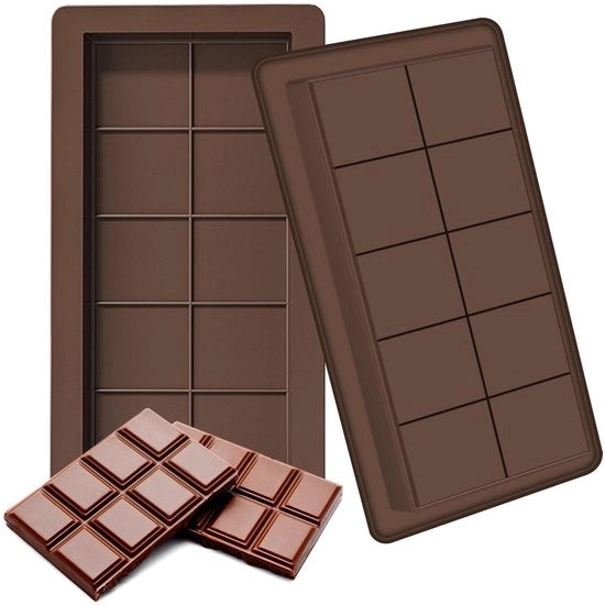 Forme di cioccolato in silicone - Forme e stampi di cioccolato - 2 pezzi - Antiscivolo - Duraturo - Leggero