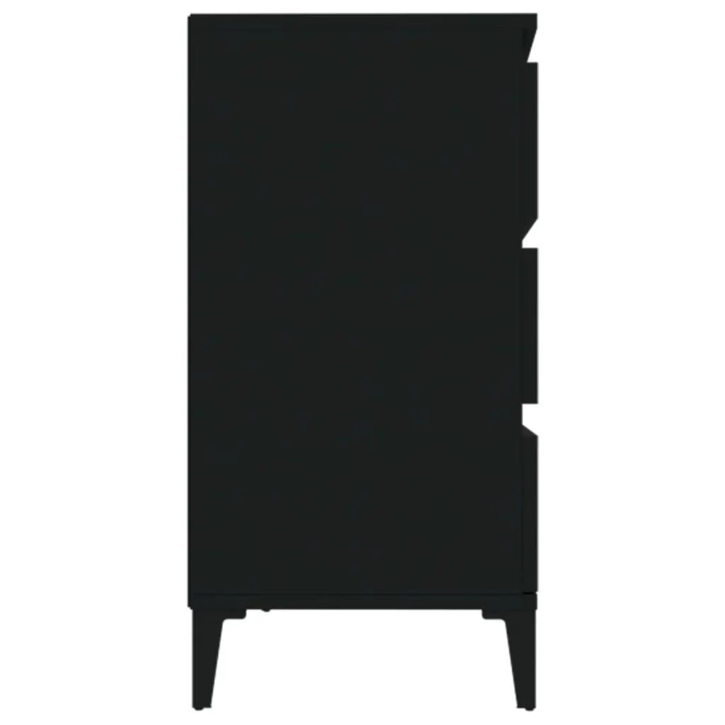 Credenza | Madia | Buffet da pranzo | Armadio da pranzo Nero 60x35x70 cm in Legno Multistrato