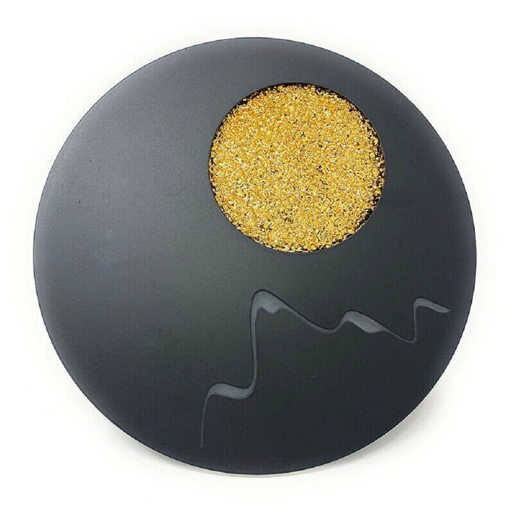 Trade Shop - Applique Da Parete Led Moderna Retroilluminato 16w Luce Bianca 6500k Lampada E48 - Nero