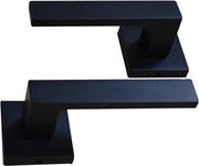 Maniglia di porta a quattro viti - metallo nero