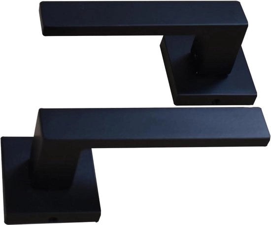 Maniglia di porta a quattro viti - metallo nero
