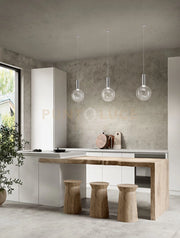 Vetro Trasparente Ampolla LED 5W  3000K CRI?80 220240V 50/60Hz 340Lm diametro 20cm rosone non incluso