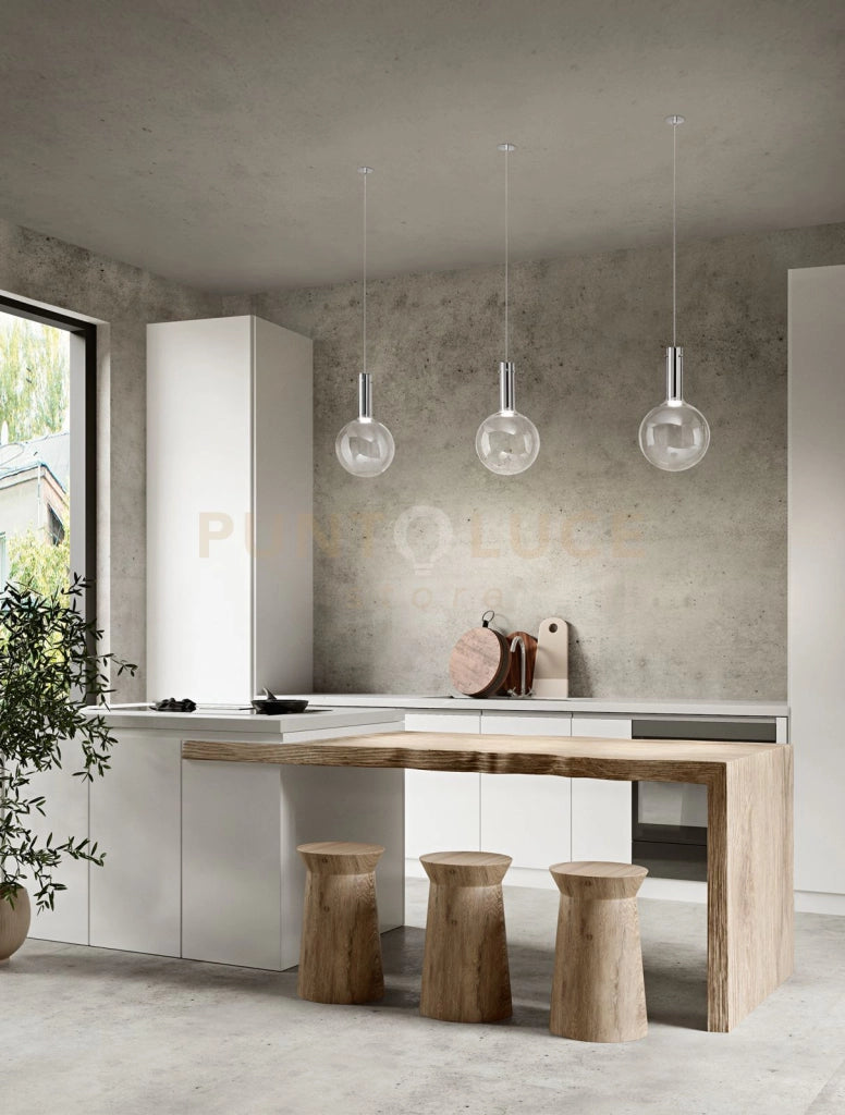 Vetro Trasparente Ampolla LED 5W  3000K CRI?80 220240V 50/60Hz 340Lm diametro 20cm rosone non incluso