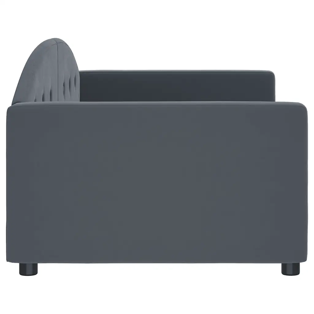 Letto da Giorno Grigio Scuro 90x190 cm in Velluto 354150