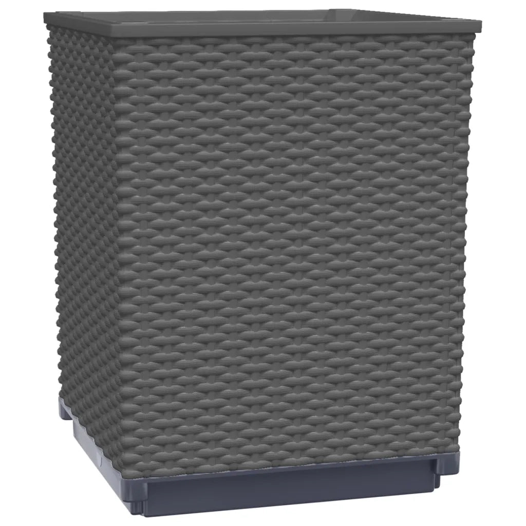 Fioriere 4 pz Nere 30x30x37 cm in Polipropilene