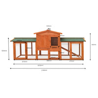 Conigliera con recinto esterno Gabbia per conigli lepri