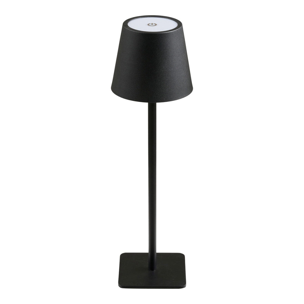 Lampada da Tavolo Bradford, Nero, Metallo, 10x10x37 cm