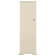 Armadietto in Plastica 40x43x125 cm Effetto Legno Bianco Angora 340604