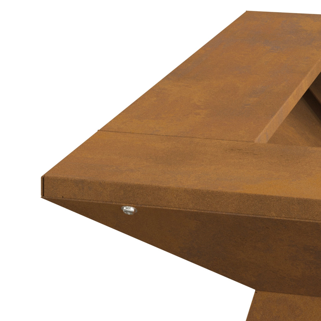 Braciere 48x48x40 cm Acciaio Resistenti alle Intemperie