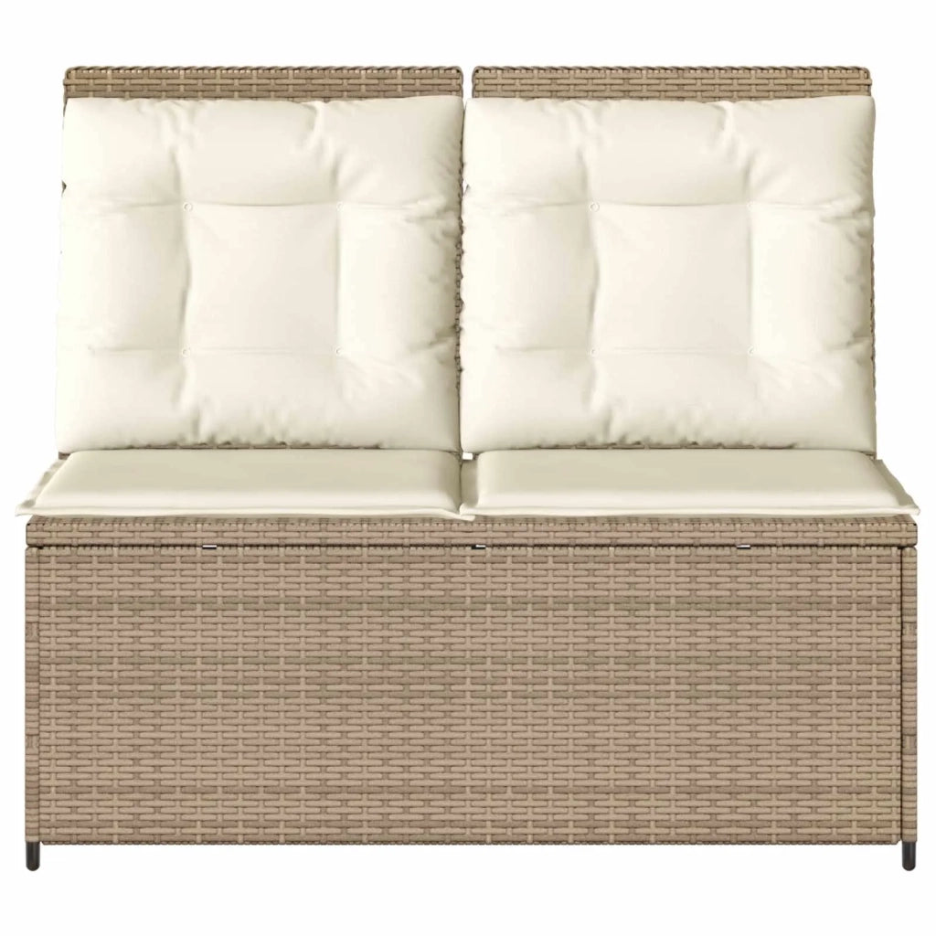 Panchina da giardino Beige polyrattan 3394471