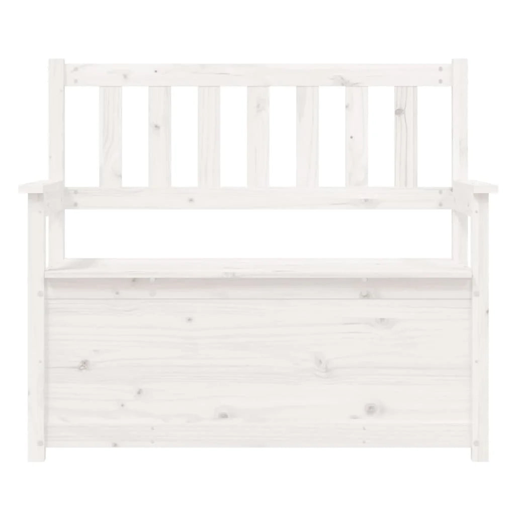 Panca 112,5 x 51,5 x 96,5 cm legno di pino massiccio bianco 02_0010518