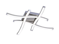 Plafoniera da Interno a LED in Metallo Nickel Opaco