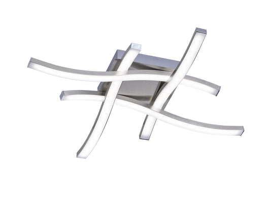 Plafoniera da Interno a LED in Metallo Nickel Opaco