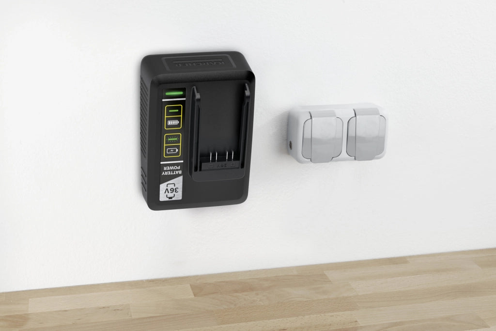 Karcher Starter Kit Battery 36/50: Batteria 36/50 + Caricabatterie rapido - compatibili con tutte le macchine con batteria 36V