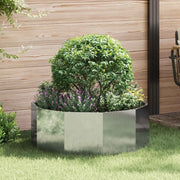 Fioriera-Vaso-Contenitore per Piante Argento 90 x 90 x 35 cm Acciaio zincato