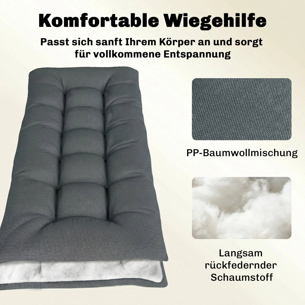 Cuscino per Pallet ¨C zephmum ¨C Grigio Scuro 198x65x13