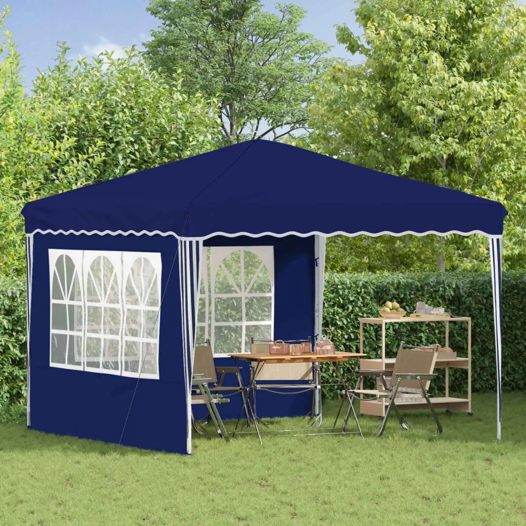 Tenda per feste a pop-up 288 x 288 x 245 cm Blu Tessuto Oxford