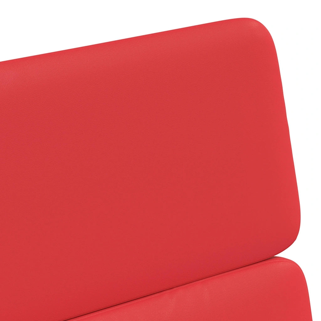 Sedie da Pranzo con Ruote con ruote 2 pcs Rosso 58 x 65 x 98 cm 42017888