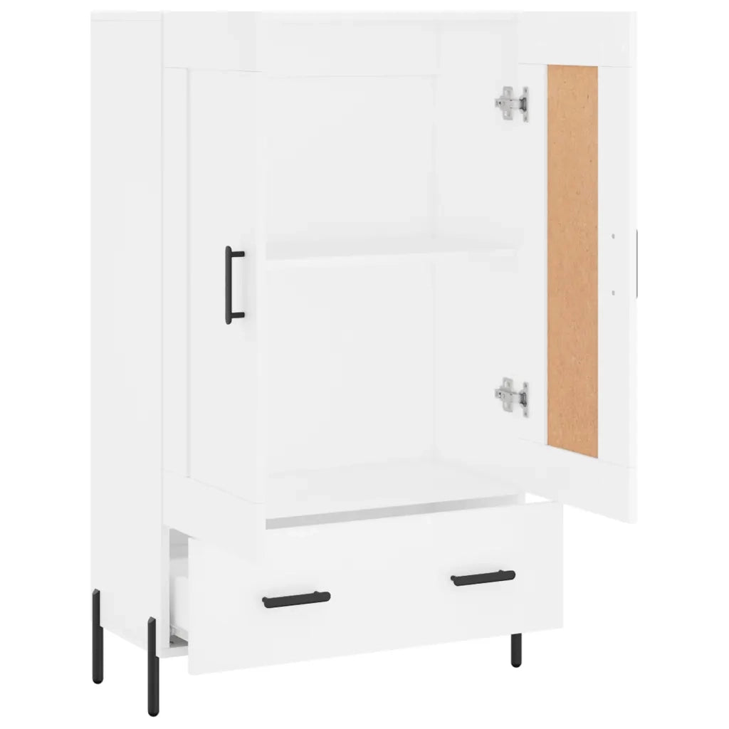 Credenza Bianca 69,5x31x115 cm in Legno Multistrato 830332